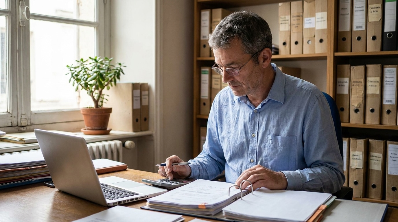 Responsable administratif et financier au travail dans une PME