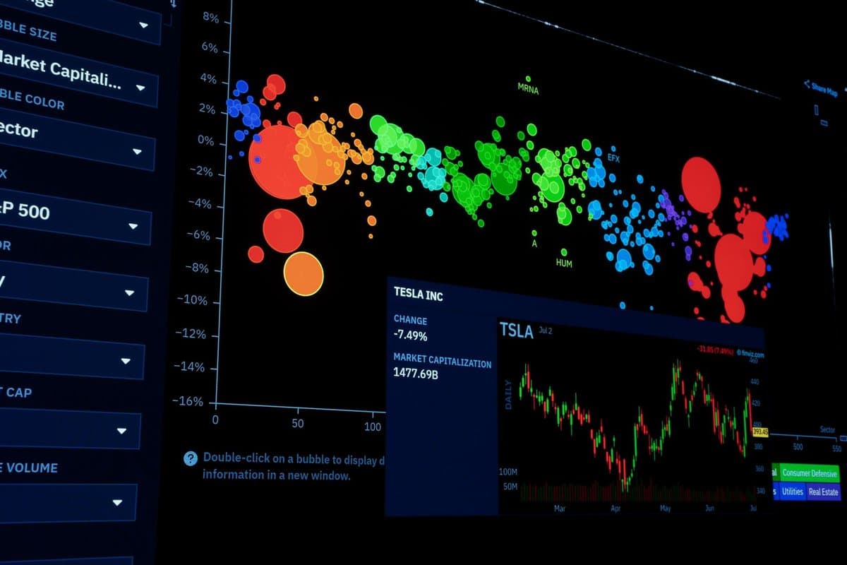 Tableau de bord d'analyse de données financières piloté par l'IA